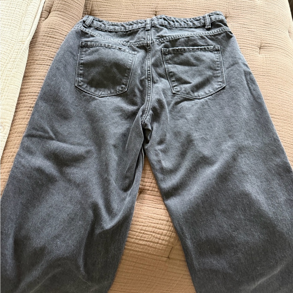 Just Black Black High-Rise Wide Leg Jeans